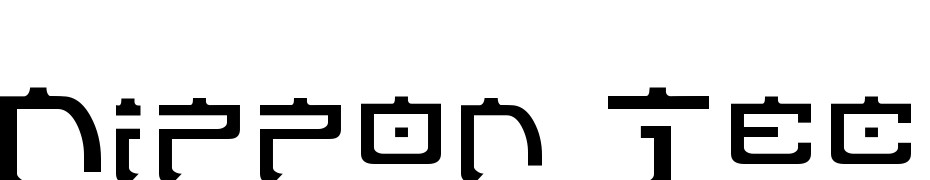 Nippon Tech Normal Font Download Free